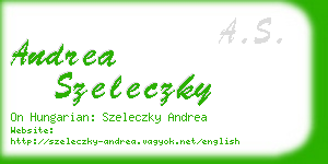 andrea szeleczky business card